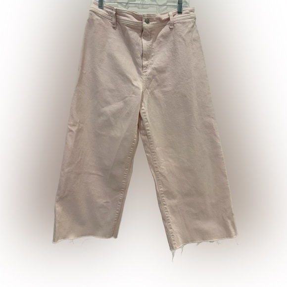 Universal Thread Pink Denim High Rise Ankle Sailor Jeans, size 12 - Picture 1 of 5